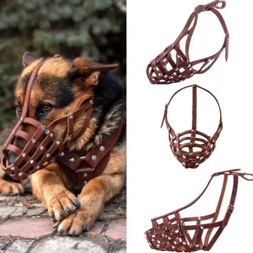 Намордник сітка для доберманів псів коричневий Фауна 003005-2 Чорний