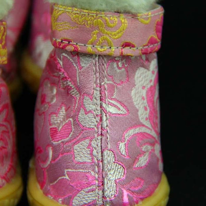 Черевики для собак джинс з вишивкою з поліуритановою підошвою 1 42  35 мм