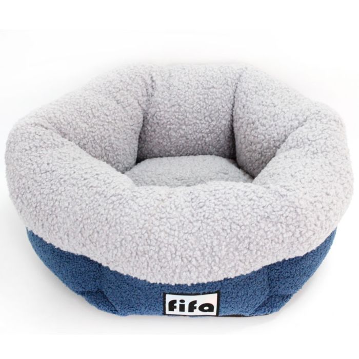 Лежак Норд меблева тканина, овчина синій 43х38х20 см(копия)