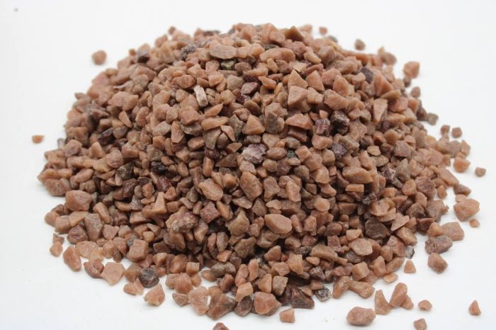 Ґрунт Крихта кварцитна бордова 5-10 мм, вага 10 кг 