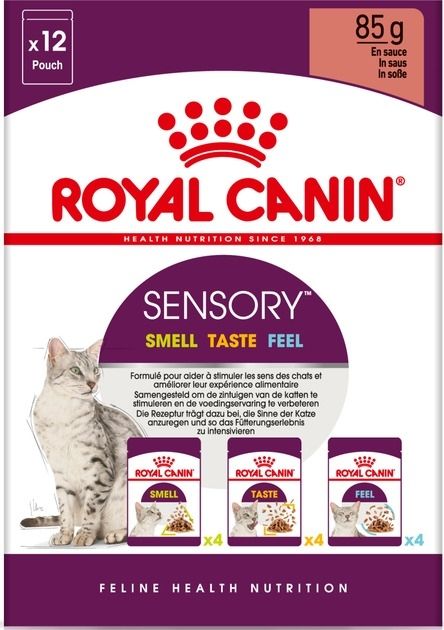 Royal Canin Multi-Pac Sensory Набір вологих кормів для котів, 12х85 г 