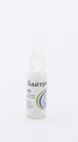 Байтрил 10 антибактеріальний препарат для орального застосування 1 мл