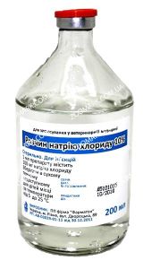 Розчин 10 натрію хлориду 200 мл 