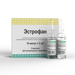 Естрофан - для стимуляції і синхронізації тічки Естрофан 10мл флакон (естрогени для стимуляції овуляції