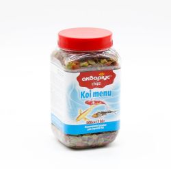 Акваріус Меню для коропів КОІ чіпси (банка) 100 г. 