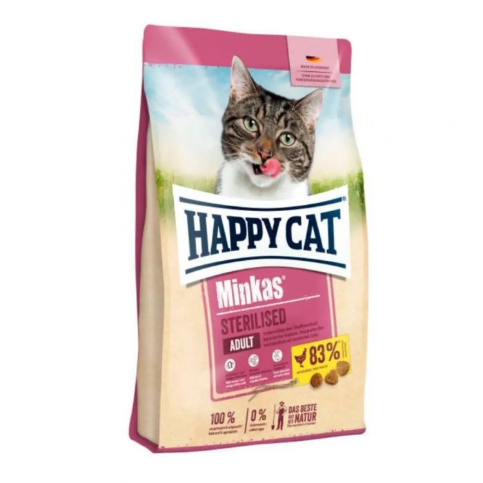 Happy Cat Minkas Minkas Sterilised Geflugel - Сухий корм для стерилізованих котів із птахом 1,5кг