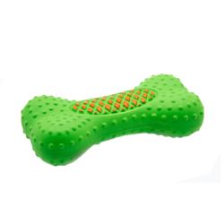 Кістка латексна зелена, 12 см 