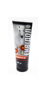 Гель Еквідол 2в1 (УЗВП Постач)  для коней  заспокійливий та відновлювальний засіб для мязів і суглобів. 200г