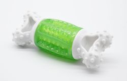 Гантель пластикова з оригінальним звуком Зелена 14 см 