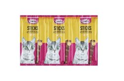 Ласощі для котів Палички Louisa, блістер 10 шт по 5 г курка з печінкою