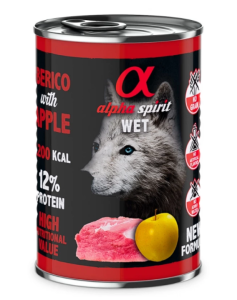 Вологий корм Alpha Spirit Iberian Pork with Yellow Apple для дорослих собак, з іберійською свининою та жовтим яблуком, 400 г AS Iberian Pork With Yellow Apple Вологий корм для собак зі свин та яблуками 400 г 6185
