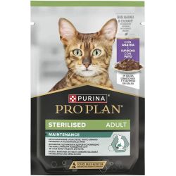 Purina Pro Plan Sterilised вологий корм для кішок після стерилізації, шматочки в соусі з качкою 85 г 