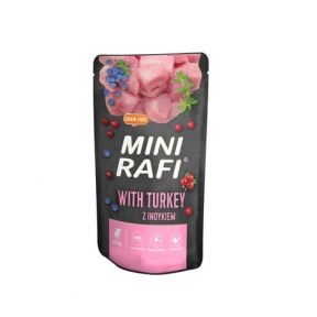 Консерва Dolina Noteci Rafi міні паштет для собак (індичкачорницяжуравлина), 150 г 