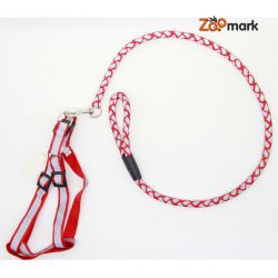 Шлея і повідець комплект 2,015-18120 круглий шнур світловідбиваючий 