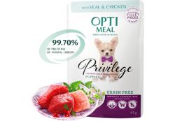 Optimeal зі з телятиною і курячим філе для цуценят дрібних порід 85г 