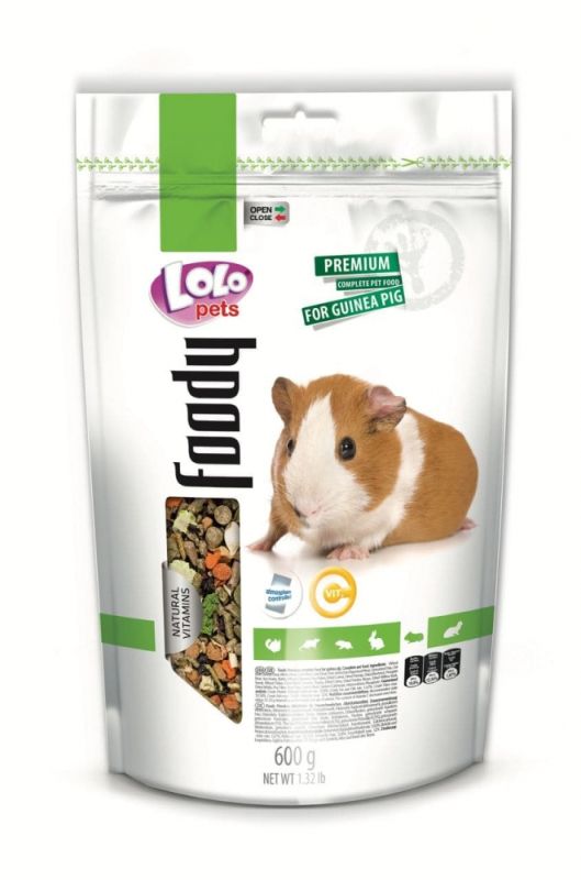 Lolo pets повнораціонний корм для морської свинки 600 г 
