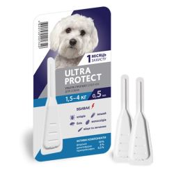 Краплі Ultra Protect-інсектоакарицидний препарат 1,5-4 кг