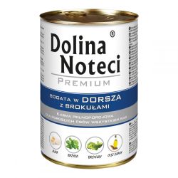 Dolina Noteci Premium консерви для собак з тріскою і брокколі 400г 300670 