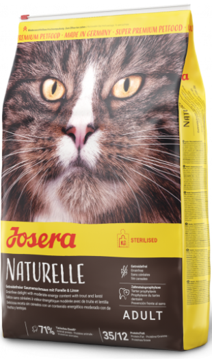 Josera Naturelle Sterilised - Беззерновой корм для стерилізованих кішок 10кг