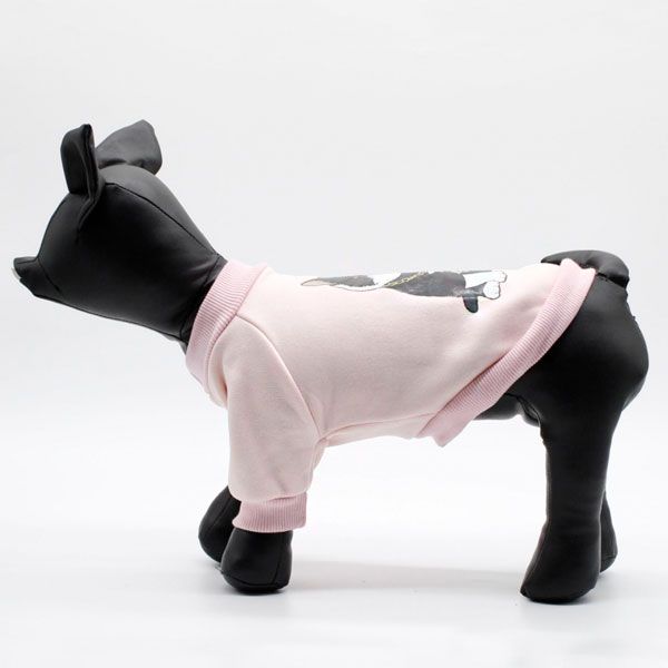 Світшот Кіт в окулярах трикотаж на флісі рожевий, XXL XXL