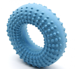 Кільце латексне, 12,55 см, іграшка для собак Блакитне
