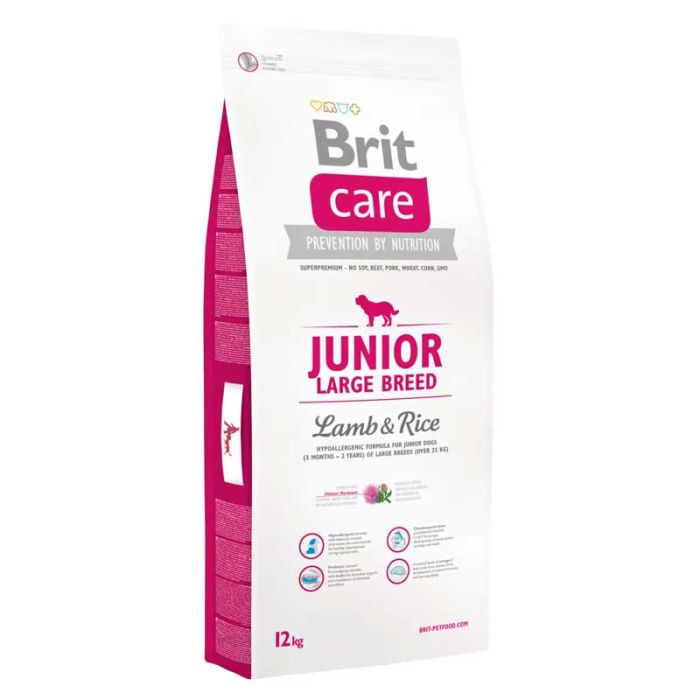 Brit Care L Junior з ягням і рисом для цуценят великих порід 12 кг