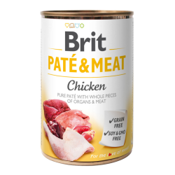 Brit Pate  Meat Dog консерва для собак з куркою 400г 
