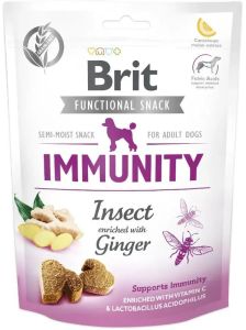 Ласощі Brit Care Dog Snack Immunity з комахами та імбиром 150гр. 