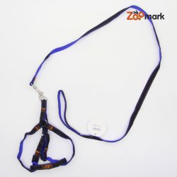 Шлея і повідець комплект 1,5  12-17120см стрічка джинсова 