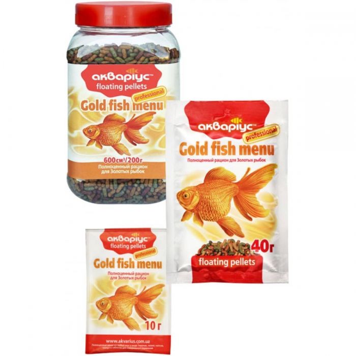 Акваріус Меню для золотих рибок 40 г