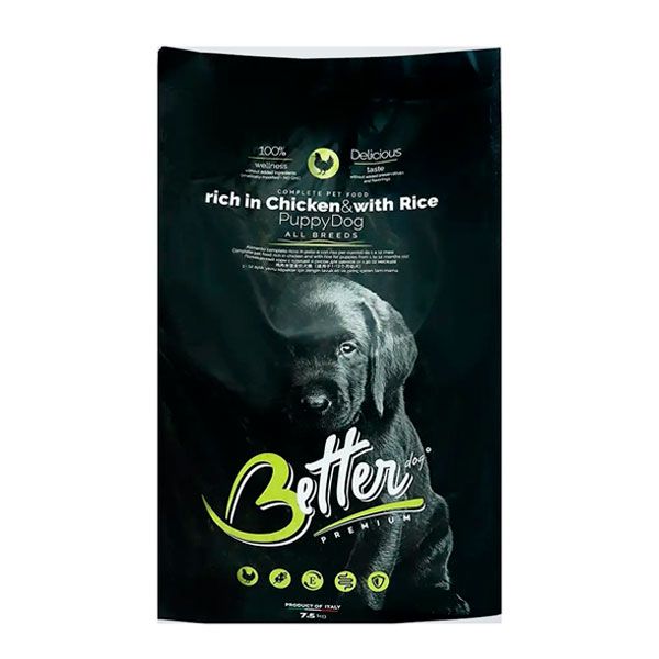 Better Puppy Chicken  Rice для цуценят із куркою, 7,5 кг 