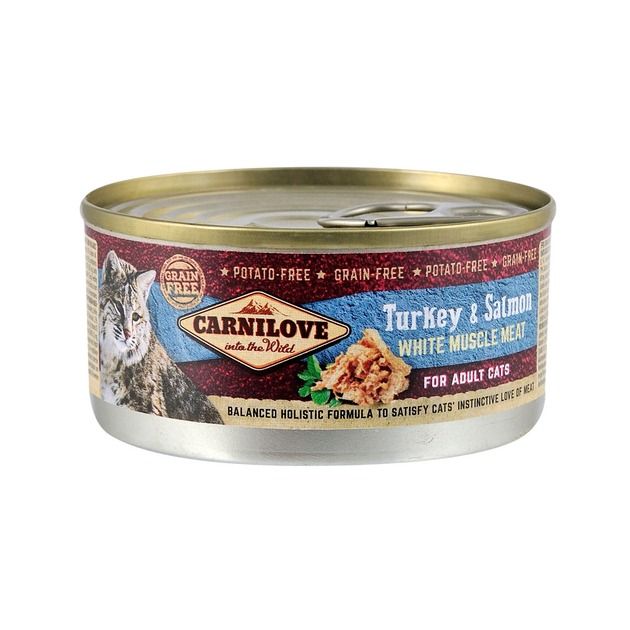 Carnilove Turkey Salmon вологий корм з індичкою та лососем для дорослих кішок 100 г 