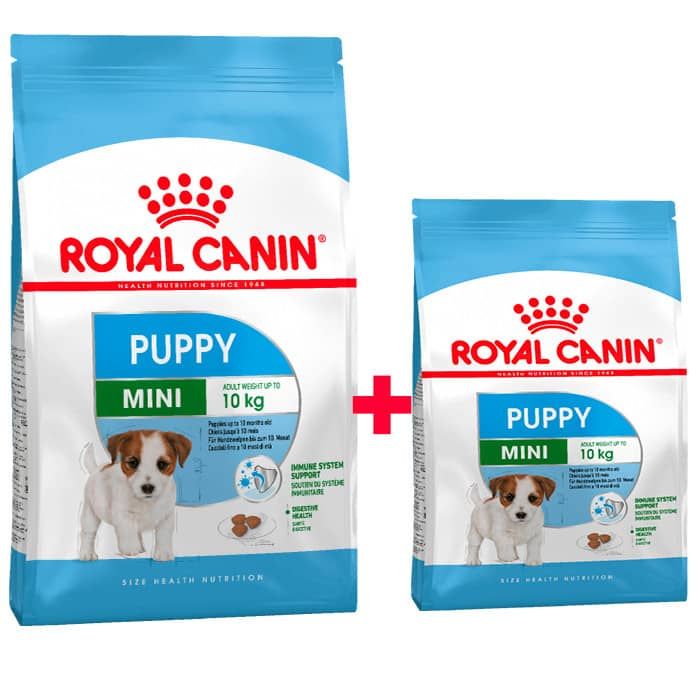 Акція сухий корм Royal Canin Mini Puppy 4кг + 800г в подарунок 