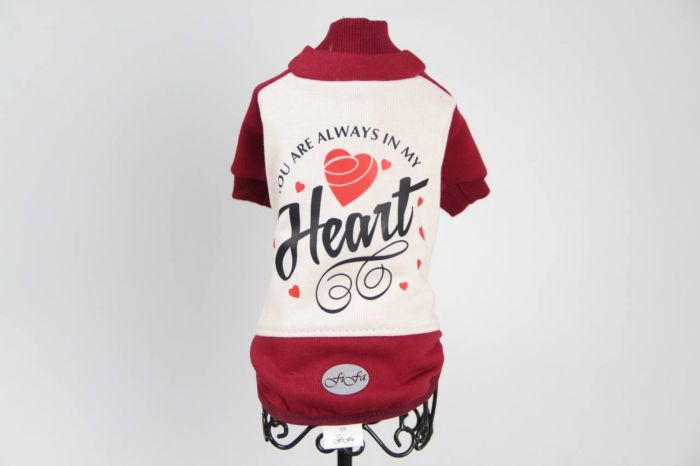 Свято світшот для собак унісекс трикотаж на флісі Бордо XS 