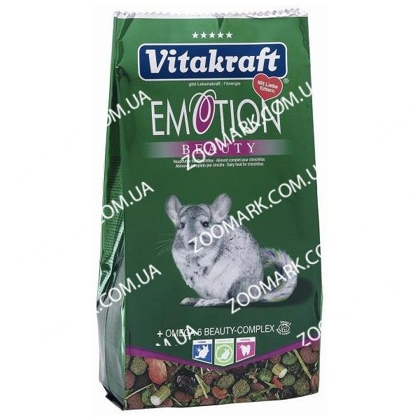 Корм для шиншил Emotion Beauty, Vitacraft 600 г Корм для шиншил Краса емоцій, Vitacraft 600 г