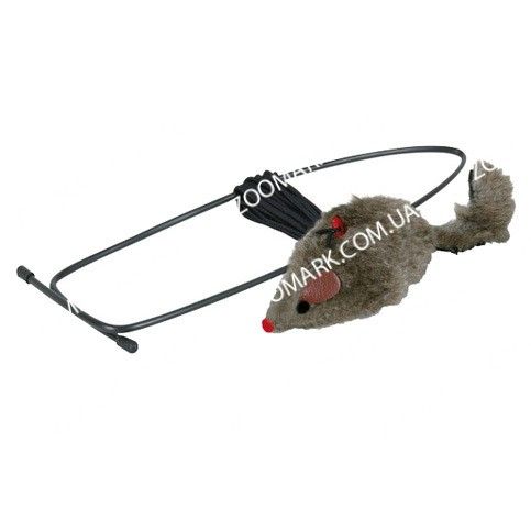 Мишка плюшева на гумці в дверний отвір 8см  190см, Тріксі 4065 Мишка плюшева на гумці в дверний проріз 8см, Тріксі 4065