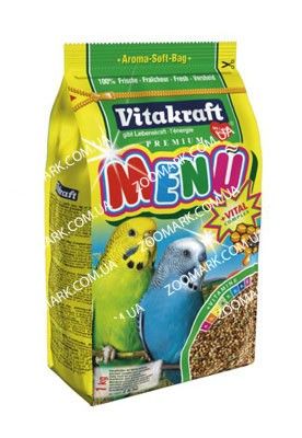 Корм для хвилястих папуг з медом 500г, Vitacraft