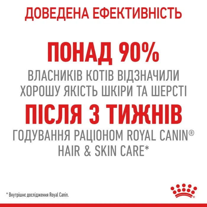 Royal Canin Hair  Skin 33 (Роял Канін Хеїр енд скін) для кішок з проблемною шерстю і чутливою шкірою 4 кг
