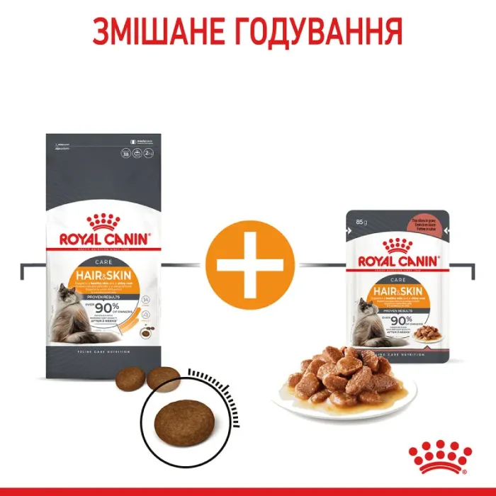 Royal Canin Hair  Skin 33 (Роял Канін Хеїр енд скін) для кішок з проблемною шерстю і чутливою шкірою 10 кг