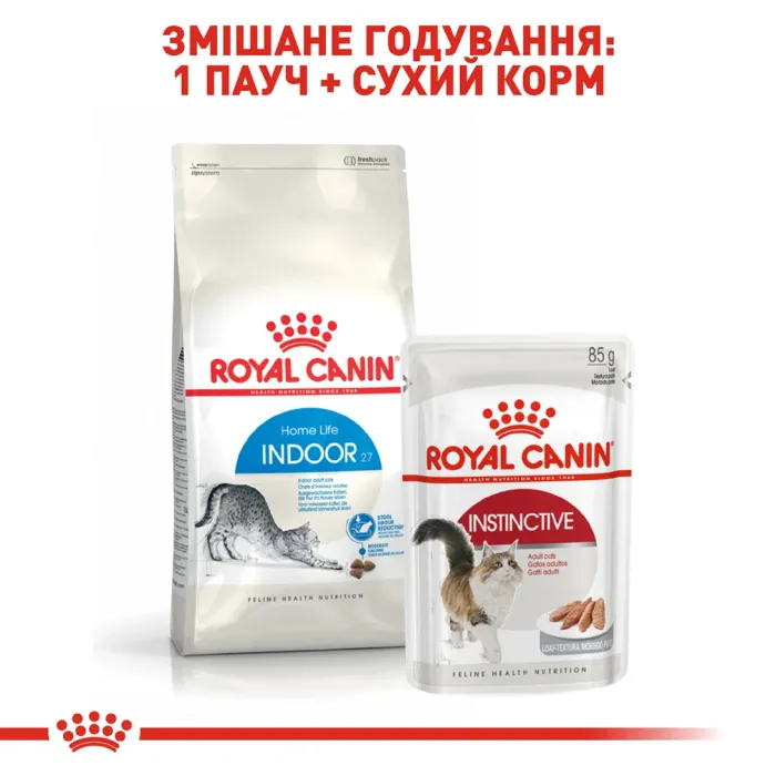 Royal Canin Indoor 27 (Роял Канін Індор) корм для дорослих кішок не покидають приміщення 4 кг