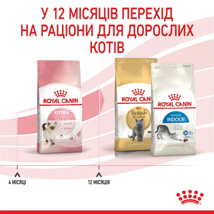 Royal Canin Kitten 36 для кошенят (Роял Канін Кіттен) від 4 до 12 місяців 400 г