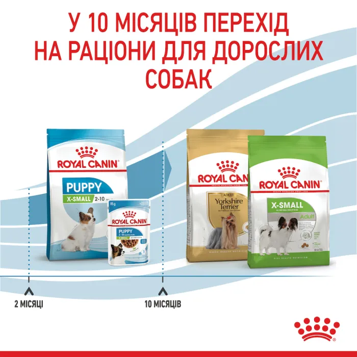 Royal Canin X Small PUPPY для цуценят дуже дрібних порід до 10 місяців 3кг 
